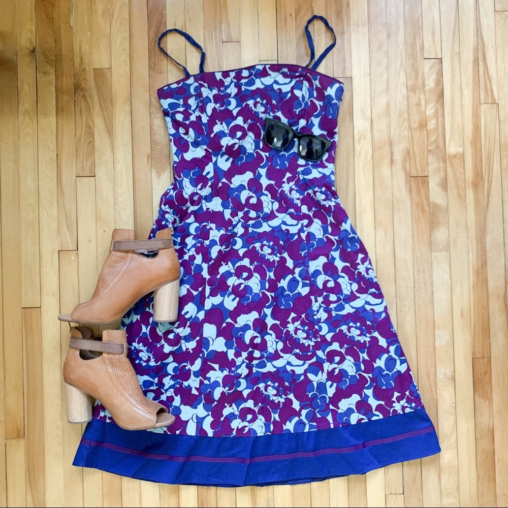 Coast blue & purple cocktail dress